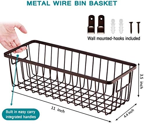 SheeChung Metal Wire Basket, Small Storage Baskets - Image 2