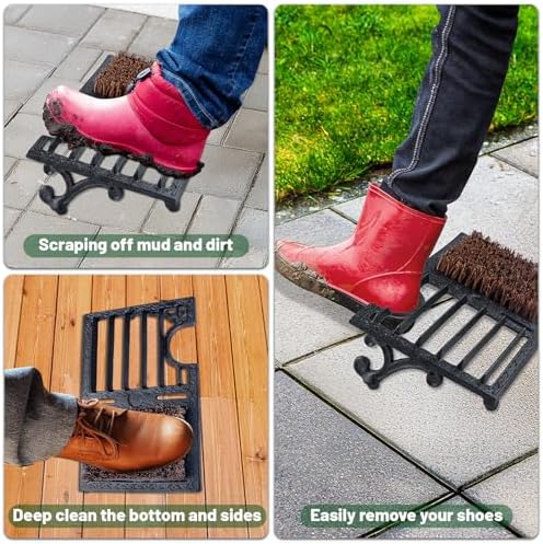 Cast Iron Boot Brush Scraper Outdoor，Heavy Duty Shoe Scrapers - Image 3