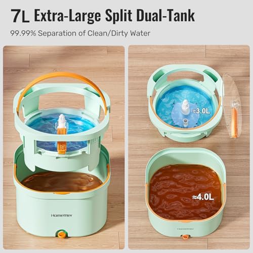 HoMettler Mop and Bucket Set | Spin Mop - Image 5