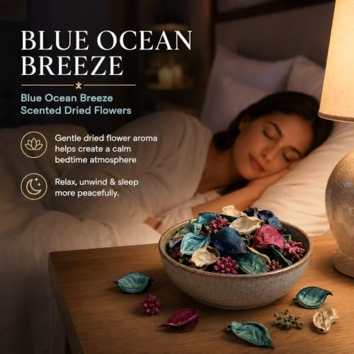 Blue Ocean Breeze Potpourri Bowl Filler, 5 Mesh Bags, Coastal Home Decor - Image 4
