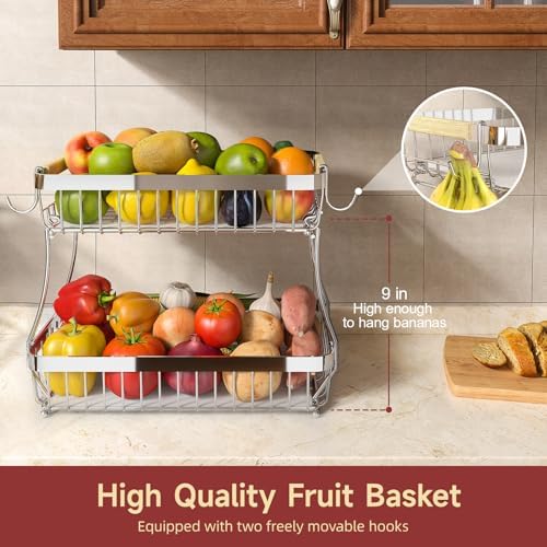 Sevenblue 2-Tier Fruit Basket - Image 2