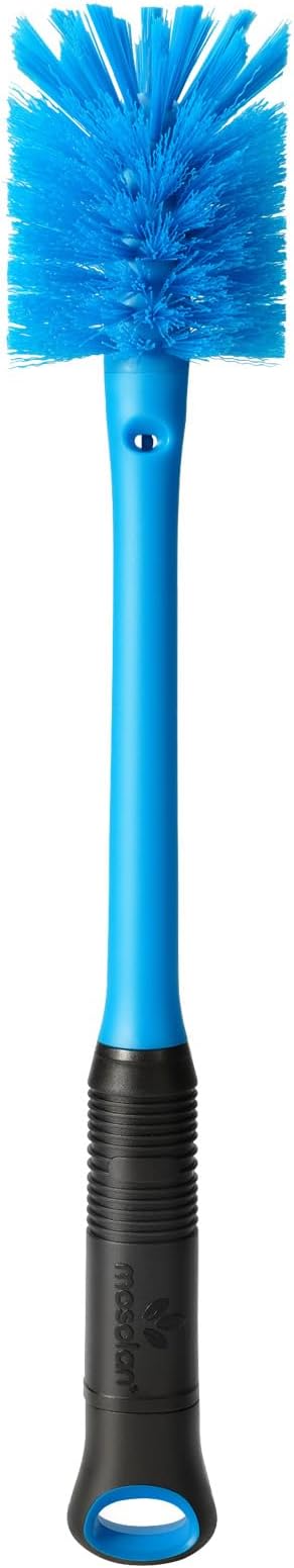 MOSOLAN 2-in-1 Bottle Brush and Straw Cleaner Brush, Breezy Blue, 1 Pack | Long - Image 2