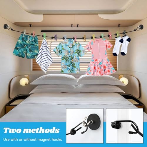 Magnetic Clothesline for Cruise Ship Cabin, Travel Clothesline - Image 7