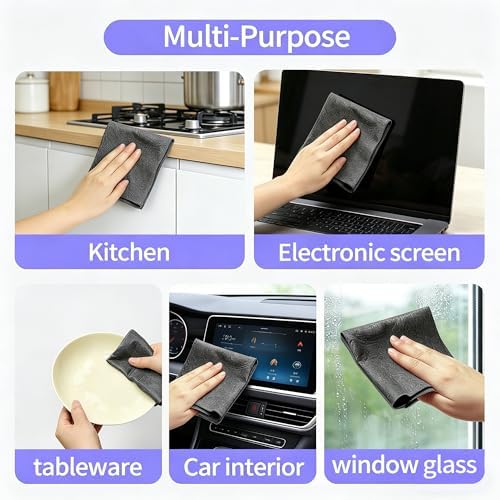 15 Pack Thickened Magic Cleaning Cloth, Microfiber Magic Cloths - Image 6