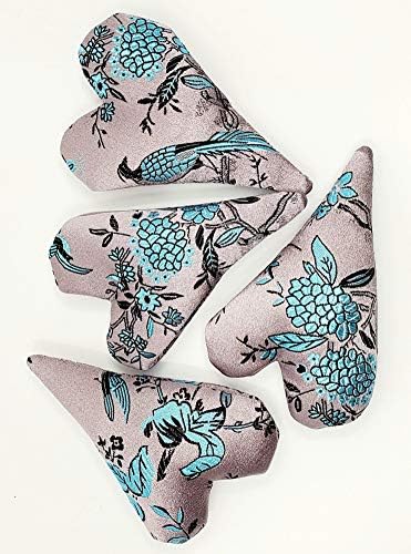 4" Handmade Satin Essence Heart Sachet Pillow – Flaxseed Fill, Lavender Scented - Image 2