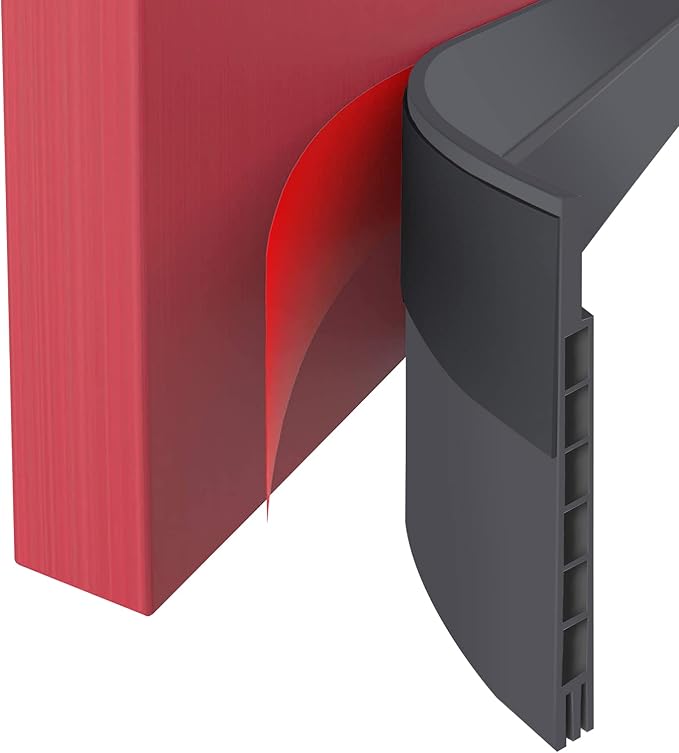 Upgraded Door Draft Stopper for Large Gap, Widened Door Sweep Seal Gap Up to by Suptikes