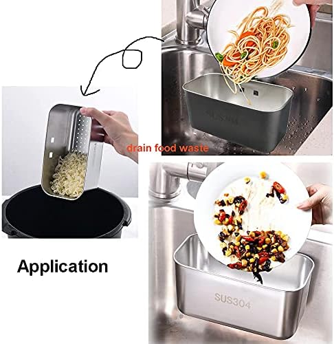 Stainless Steel Sink Strainer Kitchen Food Catcher Sink Strainer Basket - Image 5