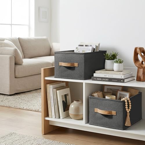 3-Pack Closet Storage Bins, Foldable Fabric Storage Baskets - Image 5