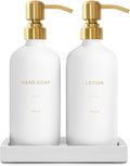 Prus Waso Gold Soap Dispenser Bathroom Set | Hand and Lotion Dispenser by PrusWaso