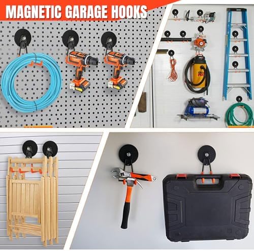 Magnetic Hooks 4 Pack, Large Strong Magnetic Hooks Heavy Duty - Image 7