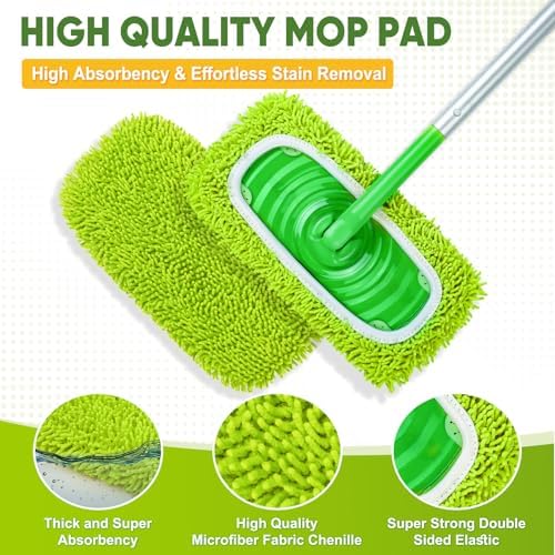 6-Pack Reusable Microfiber Mop Pads Compatible - Image 3
