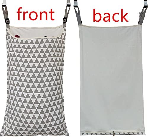 Adjustable Space Saving Door Hanging Laundry Hamper Bag - Image 2