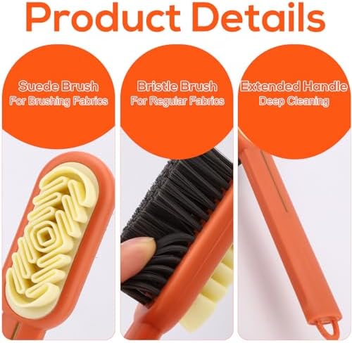 Suede Shoes Brush, 2 Way Suede Nubuck Cleaning Rubber Brush Eraser - Image 4