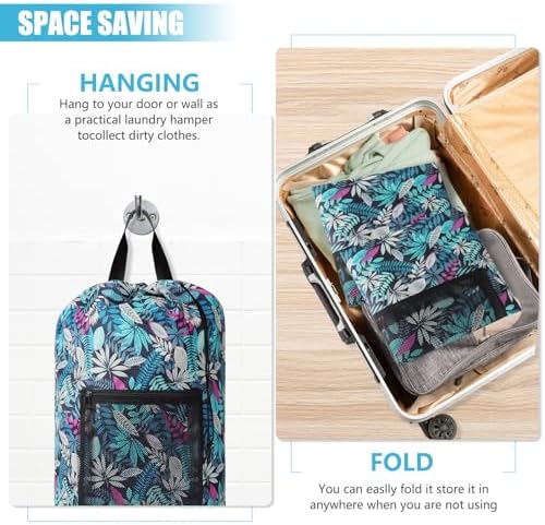 Portable with Adjustable Shoulder Straps Travel Dirty Laundry Bag, with - Image 6