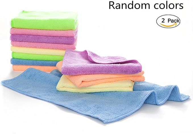Rubber Cleaning Gloves Kitchen Dishwashing Glove 2-Pairs And Cleaning Cloth - Image 4