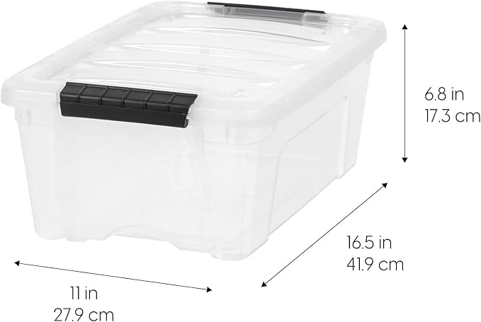 IRIS USA 4-Pack 13 Quart Storage Bins - Image 2