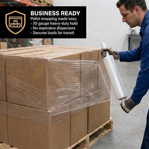 BOX USA Stretch Wrap Extra Wide Stretch Film Roll - 20 in Wide & 1000 ft long - Image 6
