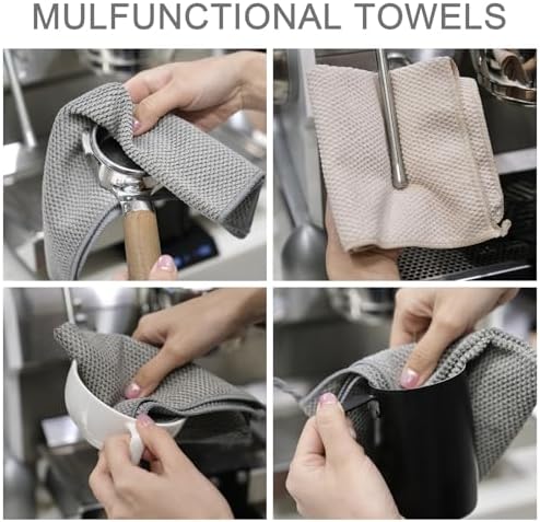 12Pack Barista Towels, Barista Microfiber Cloths, Coffee Cleaning Accessories - Image 3