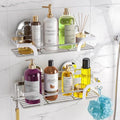 LEVERLOC Shower Caddy Suction Cup 2 Pack, Shower Shelf by LEVERLOC