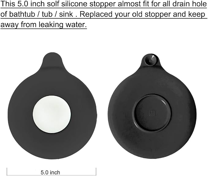 Seatery Bathroom Sink Stopper, Tub Stopper, Bathtub Drain Stopper, Bath Tub Plug - Image 2