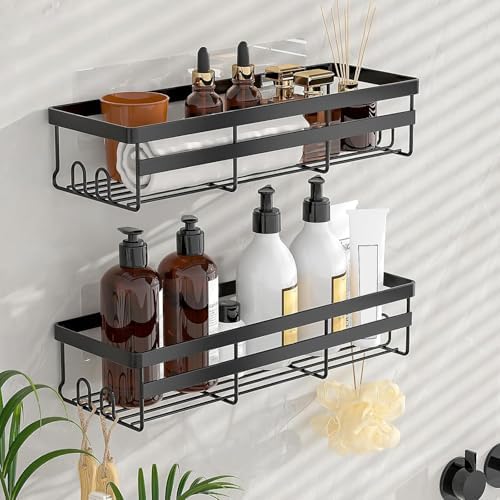 WOWBOX 6 Pack Adhesive Shower Caddies, No Drill Bathroom Shelves - Image 2