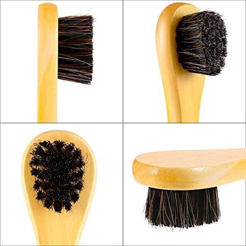 Jovitec 5 Pack Horsehair Polish Applicator Brush Kit Saddle Soap Shoe Shine - Image 4