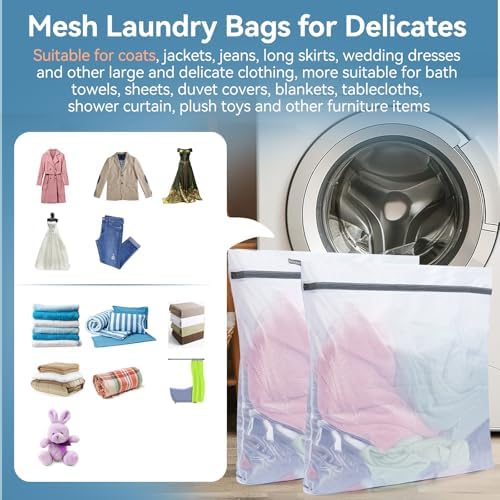 Extra Large Mesh Laundry Bags for Delicates, Delicate Laundry Bag, Travel - Image 5