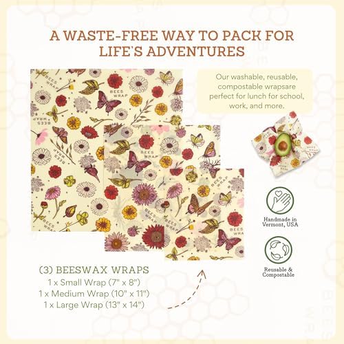 Bee's Wrap Beeswax Food Wraps, 3 Pack Assorted - Image 4