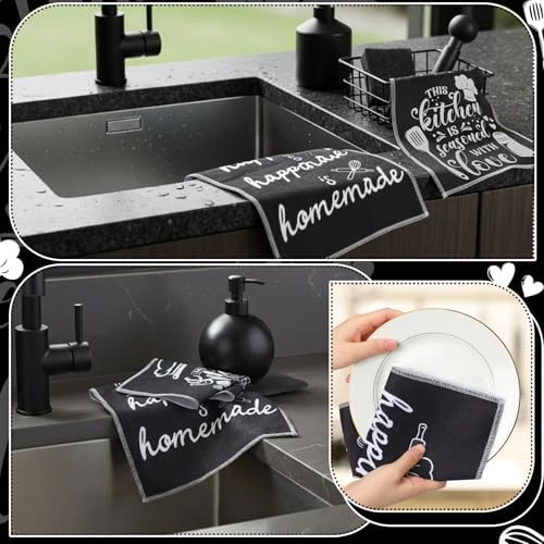 Mindsoft 36 Pcs Farmhouse Black and White Kitchen Homemade Reusable Paper - Image 2