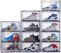 12 Pack Acrylic Clear Shoe Boxes– Ultra Clear Plastic Stackable Sneaker Storage by MMBABY