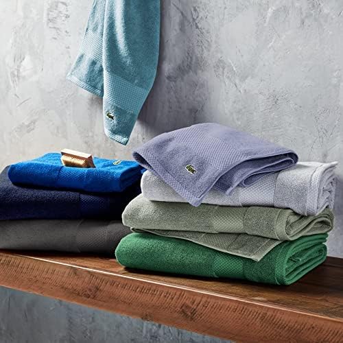 LacosteHeritage 100% Supima CottonHandTowel, CrocGreen HighlyAbsorbent & - Image 6