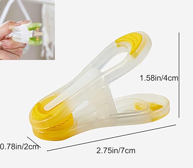 20 Pack Colorful Heavy Duty Plastic Clothespins Laundry Peg Clips | heavy duty - Image 2