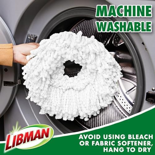Libman Tornado Spin Mop Refill Microfiber Heads, 2 Pack - Image 4