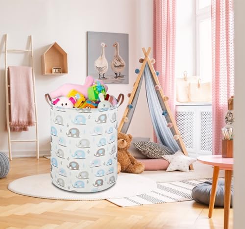 NTAOHAMPER Laundry Hamper, Elephant laundry Basket, Nursery Hamper, Waterproof - Image 5