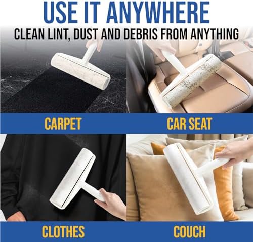 Foxtrot Large Lint Roller with Refills, 9.45 inch Wide, 5 Pack, 450 Sheets - Image 7