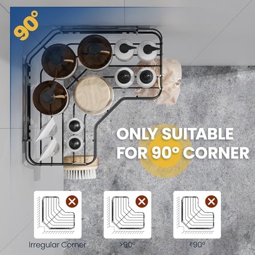 MAXIFFE 3 Pack Corner Shower Caddy - Image 2
