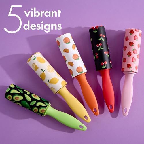 5pc Fruit Mini Lint Roller Value Pack - Image 4