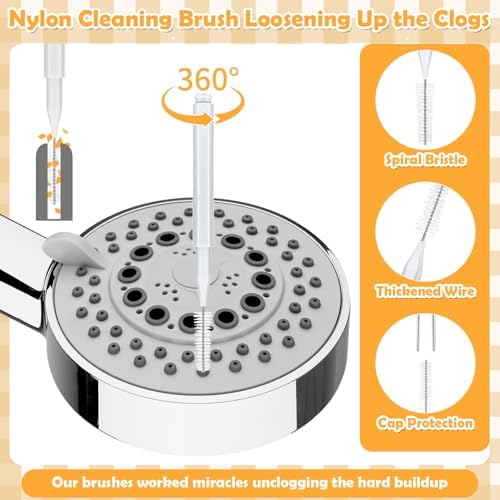 80 Pcs Shower Head Cleaner Tool–Showerhead Cleaning Brushes + Stainless Steel - Image 4