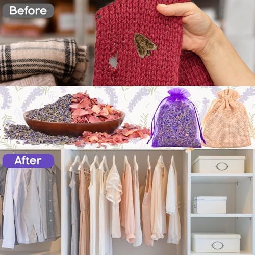 36 Pack Lavender Sachet Bags & Cedar Chips Set -Fragrance Sachets. - Image 3