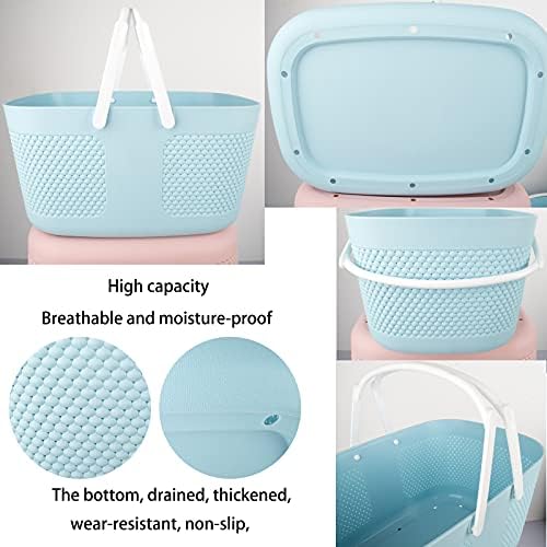 rejomiik Portable Plastic Shower Caddy Basket Organizer - Image 3