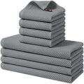 Homaxy 8 Pack 100% Cotton Kitchen Towels and Dishcloths Set by Homaxy