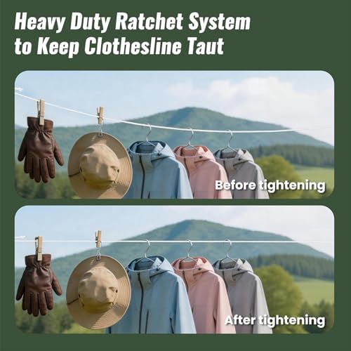 Vigorport Retractable Clothes Line Outdoors - Image 6