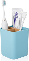 Bamboo Toothbrush Holder for Bathrooms Toothpaste Organizer by Heagoale