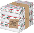 Urban Villa Kitchen Towels Cotton Dish Towels 20”x30”Red/Grn/Wht by CottonTrends