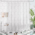 AmazerBath Plastic Shower Curtain Clear 72x74 Inches, Weighted Shower Curtains by AmazerBath