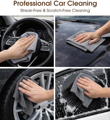 Microfiber Cleaning Cloth Roll, 100 Pack 12 x 12 Inch Tear Away Reusable Paper - Image 2