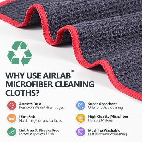 Airlab Glass Polishing Streak Free Miracle Cleaning Cloth - Image 2