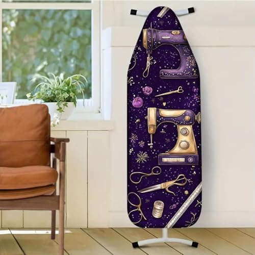 Nuxovilar Purple Sewing Machine Ironing Board Cover 15x54 Polyester - Image 2