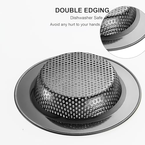 LASSHSWA Kitchen Sink Strainer Stainless Steel, Kitchen Sink Drain Strainer - Image 3