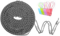 uxcell Windproof Clothesline, 10M 33ft Plastic Non-Slip Clothes Drying Rope by uxcell